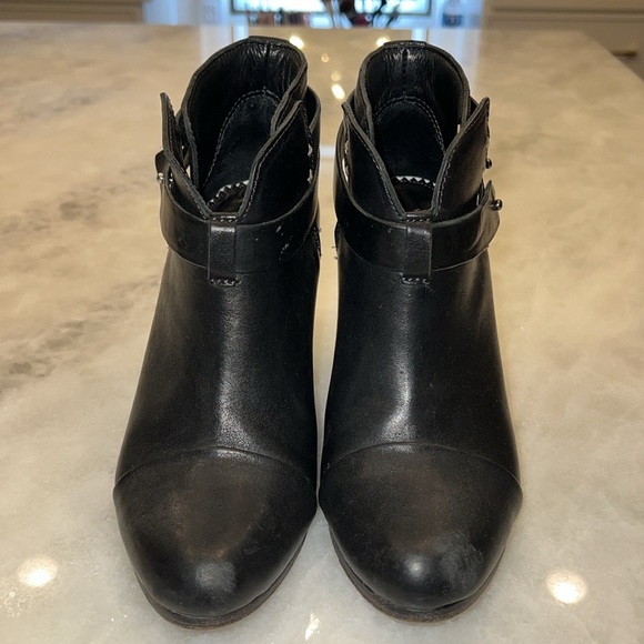 Rag & Bone Harrow black booties (37.5) - Picture 2 of 9